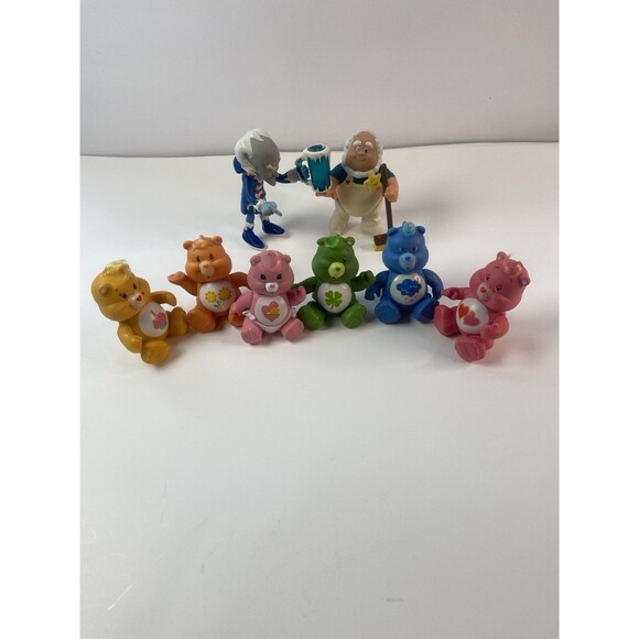 Vintage Care Bears Figures 1983 / 1984 Poseable Figures Toys Kenner